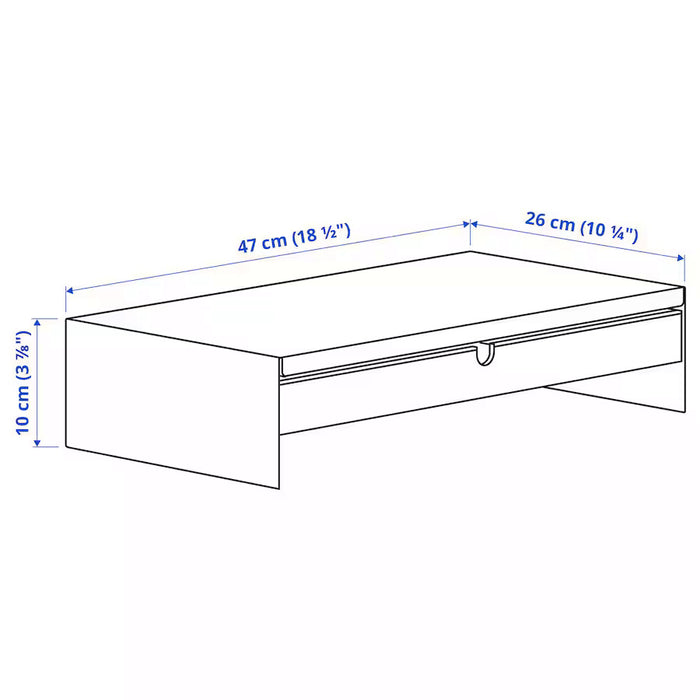 IKEA ELLOVEN Monitor stand with drawer