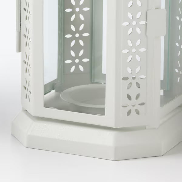 IKEA ENRUM Lantern for tealight, in/outdoor, white | IKEA Lanterns