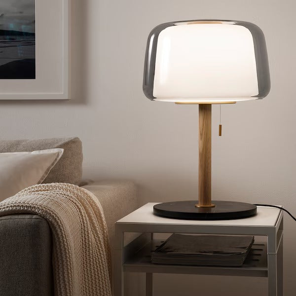 IKEA EVEDAL Table lamp, marble/grey | IKEA Table Lamps | Eachdaykart