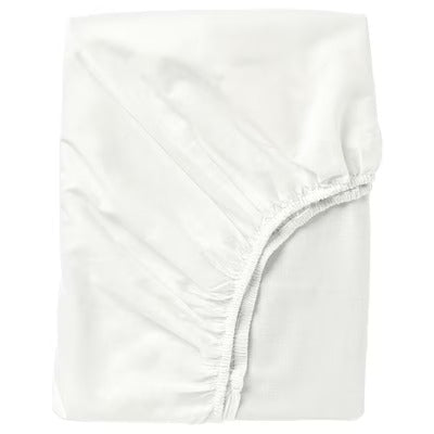IKEA FARGMARA Fitted sheet, white, 90x200 cm (35x79 ") | IKEA Bed linen | Eachdaykart