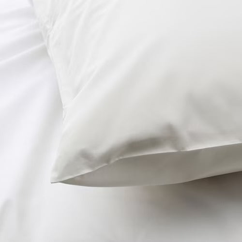 IKEA FARGMARA Pillowcase, white, 50x80 cm (20x31 ") | IKEA Bed linen | Eachdaykart
