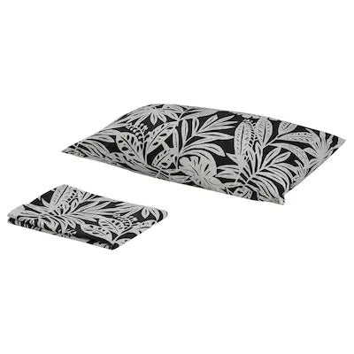 IKEA FAGERGINST Flat sheet and pillowcase, grey/white, 150x260/50x80 cm (59x102/20x31 ") | IKEA Bed linen | Eachdaykart