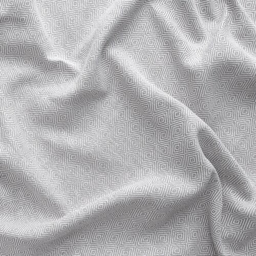 IKEA FJADERMOTT Curtains, 1 pair, white/grey, 145x250 cm (57x98 ") | IKEA Curtains | Eachdaykart