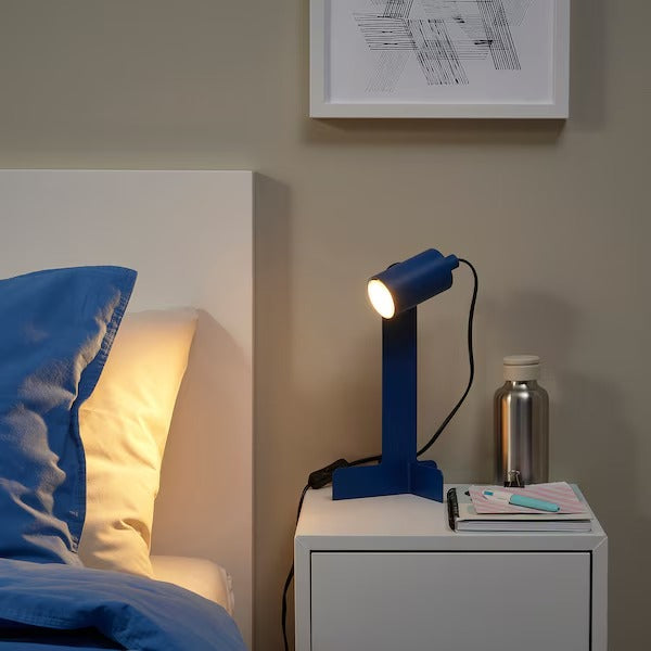 IKEA FLOTTILJ Desk lamp, dark blue | IKEA Table Lamps | Eachdaykart