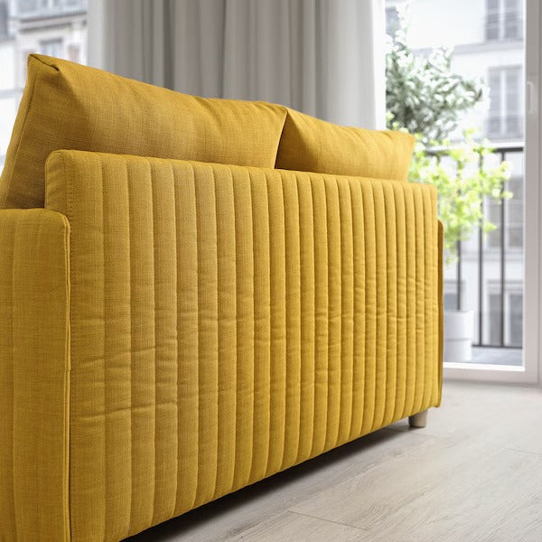 IKEA Fridhult sofa bed skiftebo yellow