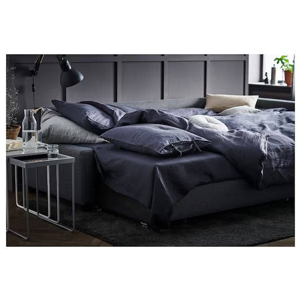 IKEA Friheten corner sofa bed with storage skiftebo dark grey