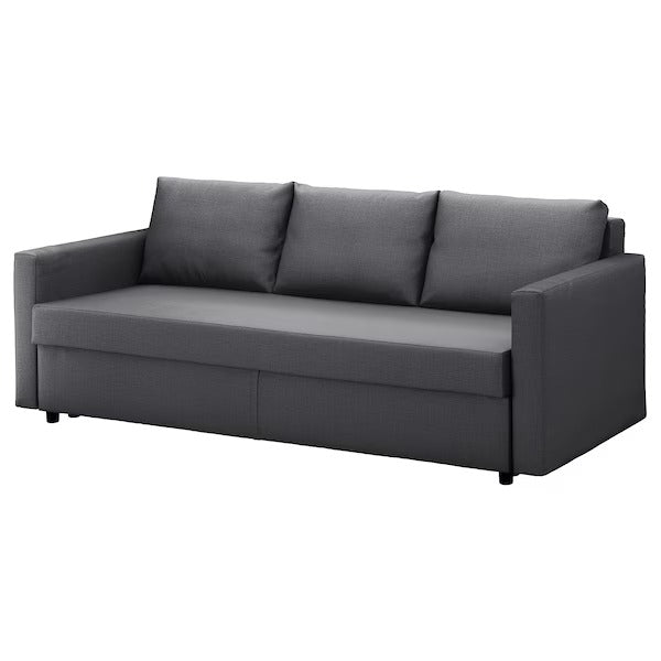 IKEA Friheten three seat sofa bed skiftebo dark grey
