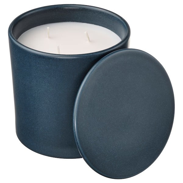 IKEA Fruktskog scented candle in ceramic jar with lid
