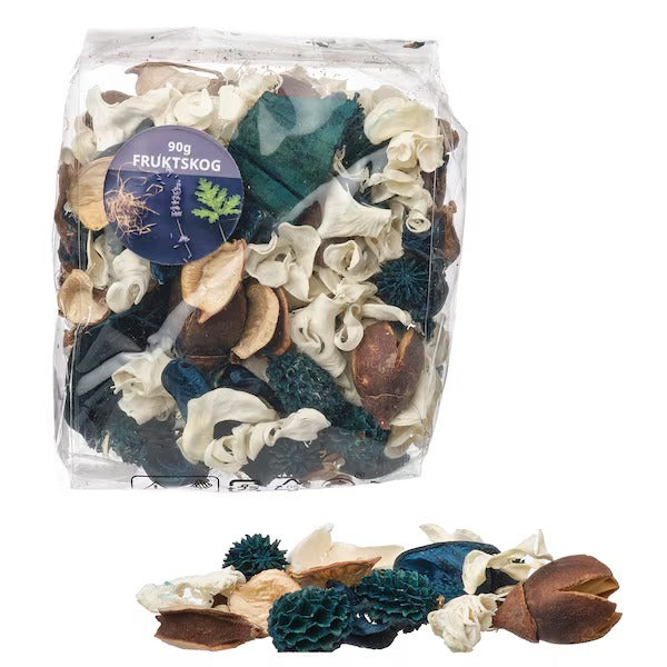IKEA Fruktskog scented potpourri vetiver and geranium black turquoise