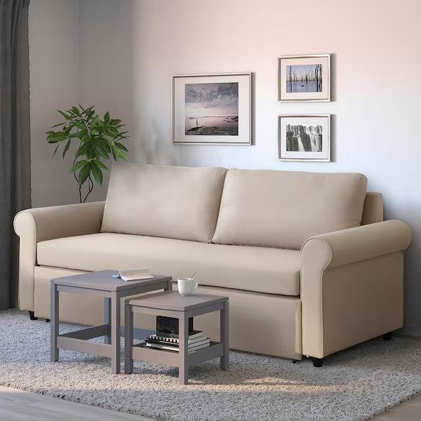 IKEA Gammalbyn 3 seat sofa bed beige
