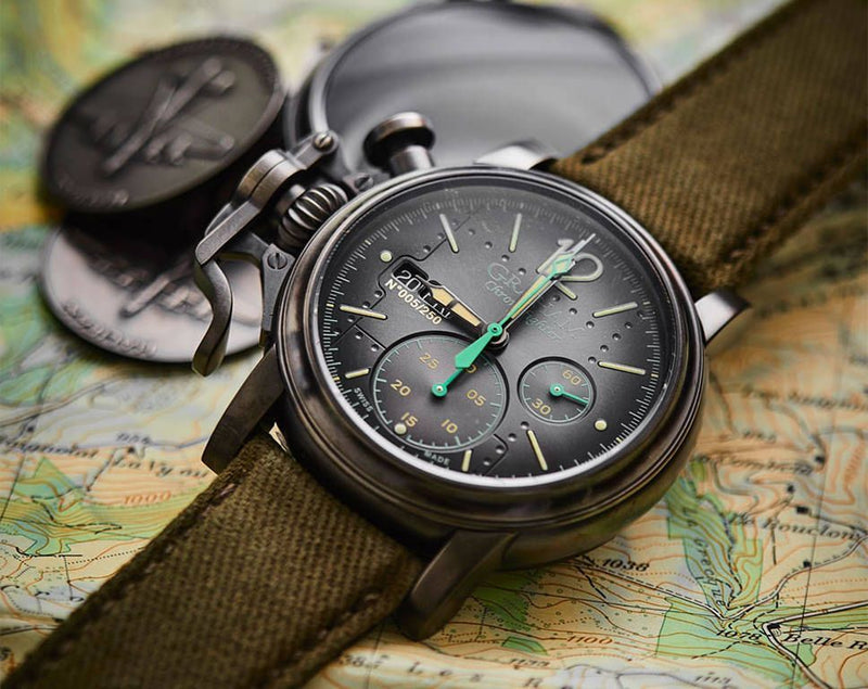 Graham Chronofighter Vintage Aircraft Grey PVD Automatic Watch for Men