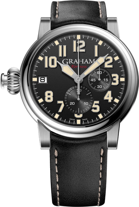 Graham Fortress Black Automatic Watch for Men