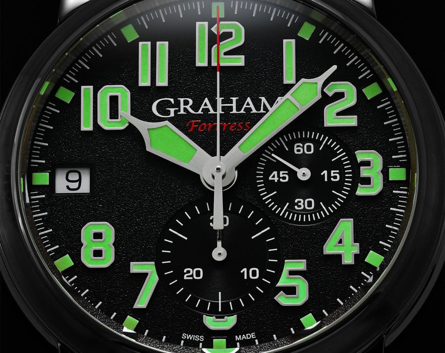 Graham Fortress Black Automatic Watch for Men