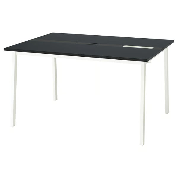 IKEA MITTZON Conference table, white, 140x108x75 cm (55 1/8x42 1/2x29 1/2 ")