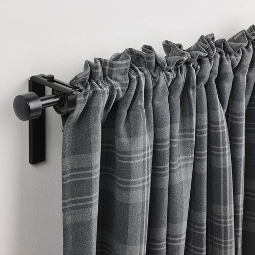 IKEA Haggveckmal Room darkening curtains 1 pair dark grey