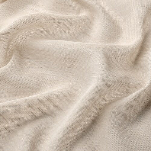 IKEA HALLEBRACKA Sheer curtains, 1 pair, light beige, 145x250 cm (57x98 ") | IKEA Curtains | Eachdaykart