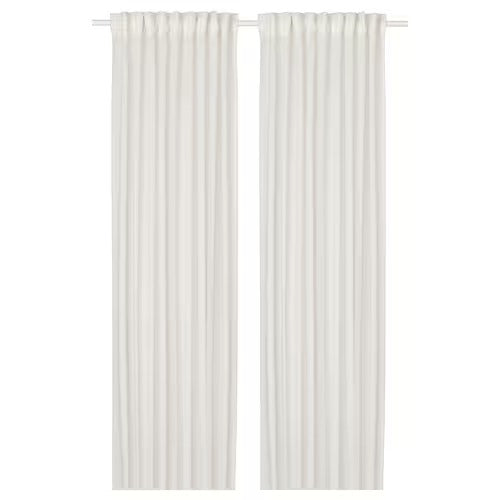 IKEA Hallebracka Sheer curtains 1 pair white