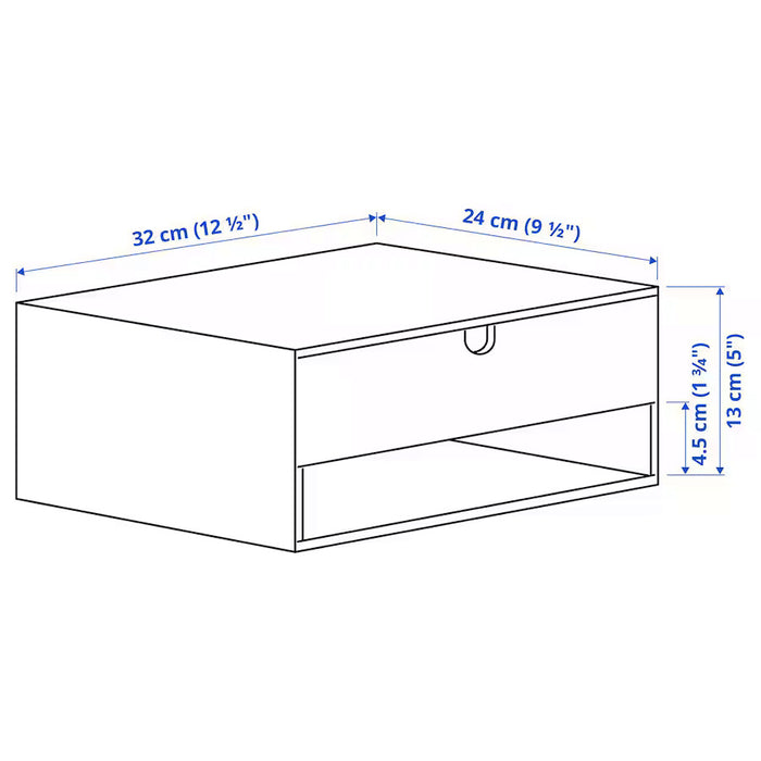 IKEA HASTVISKARE Mini chest of drawers, oak effect