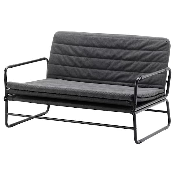 IKEA Hammarn sofa bed knisa dark grey black