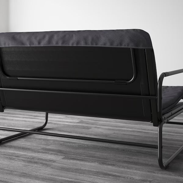 IKEA Hammarn sofa bed knisa dark grey black