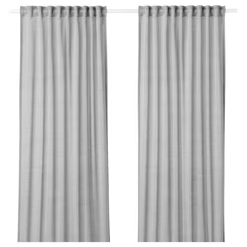 IKEA Hilja Curtains 1 pair grey