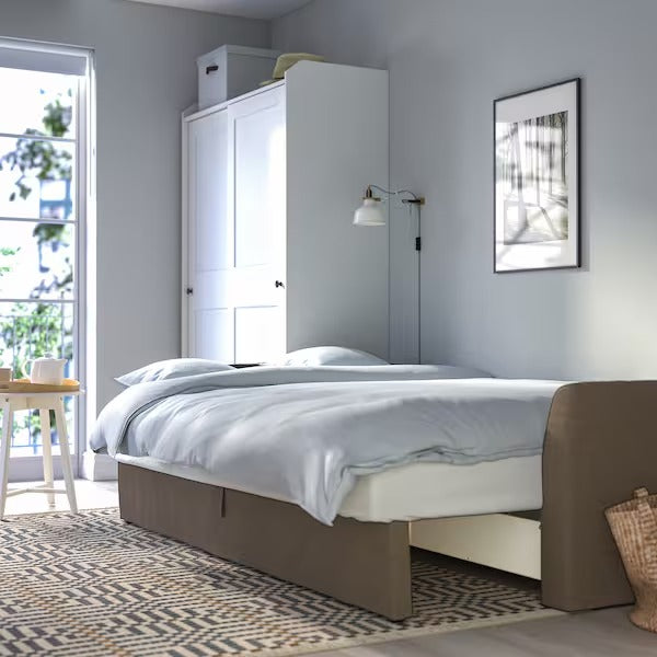 IKEA Holmsund 3 seat sofa bed kilanda grey brown