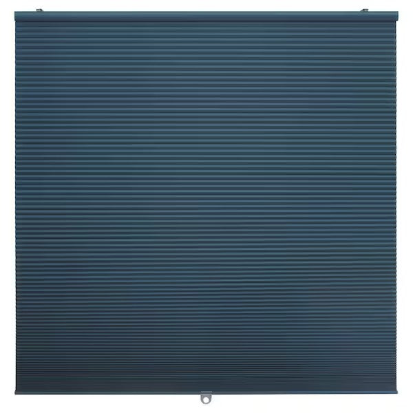 IKEA Hoppvals room darkening cellular blind blue