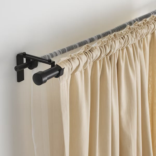 IKEA Hugad curtain rod black