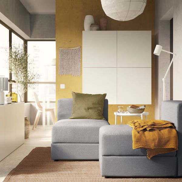 IKEA Jattebo 1 seat module with storage tonerud grey