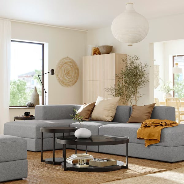 IKEA Jattebo 35 seat modular sofa with chaise longues tonerud grey