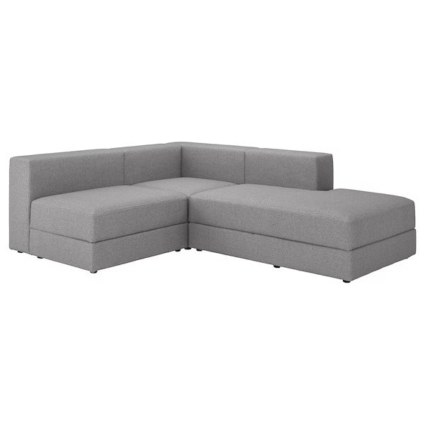 IKEA Jattebo mod corner sofa 25 seat with chaise longue right tonerud grey