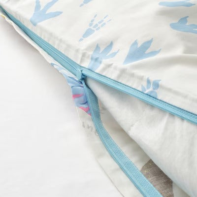 IKEA JATTELIK Bettbezug und Kissenbezug, Dinosaurier/weiß, 150x200/50x80 cm (59x79/20x31 ") | IKEA Bettwäsche | Eachdaykart