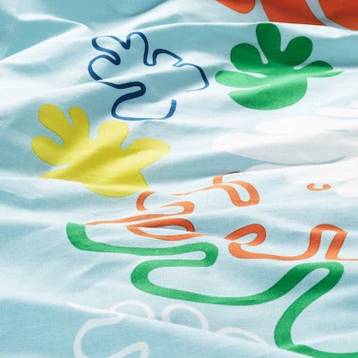 IKEA KANTDRACENA Bettbezug und 2 Kissenbezüge, 240 x 220/50 x 80 cm (94 x 87/20 x 31 ") | IKEA Bettwäsche | Everydaykart 