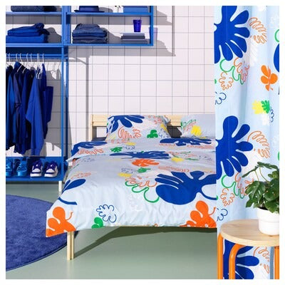 IKEA KANTDRACENA Bettbezug und 2 Kissenbezüge, 240 x 220/50 x 80 cm (94 x 87/20 x 31 ") | IKEA Bettwäsche | Everydaykart 