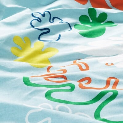 IKEA KANTDRACENA Duvet cover and pillowcase, 150x200/50x80 cm (59x79/20x31 ") | IKEA Bed linen | Eachdaykart