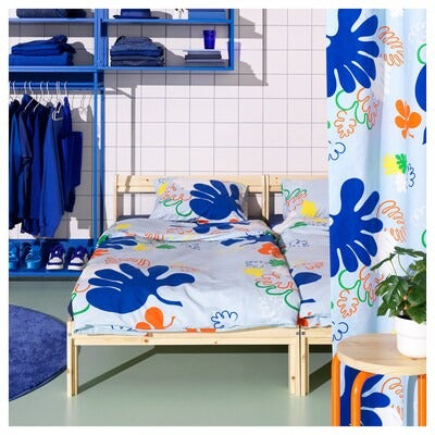 IKEA KANTDRACENA Duvet cover and pillowcase, 150x200/50x80 cm (59x79/20x31 ") | IKEA Bed linen | Eachdaykart