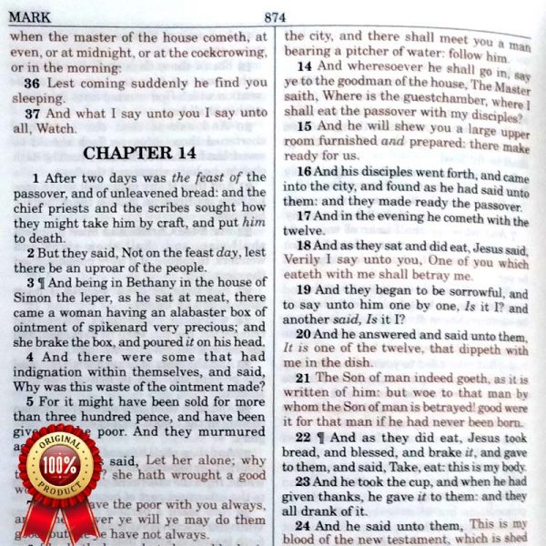 Authorized King James Version (Red Letter and Pocket Size) Edition Leather Bound - English Bibles