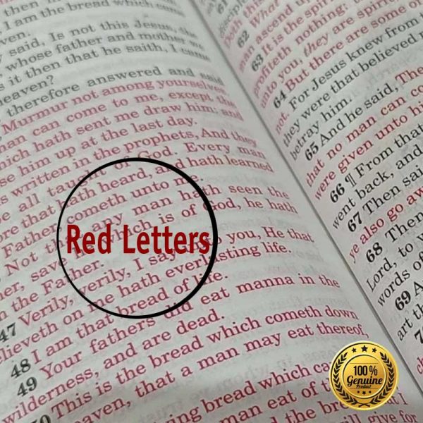 Authorized King James Version Red Letter Edition Containing Old And New Testament BSI With Concordance - Kjv Version Bibles