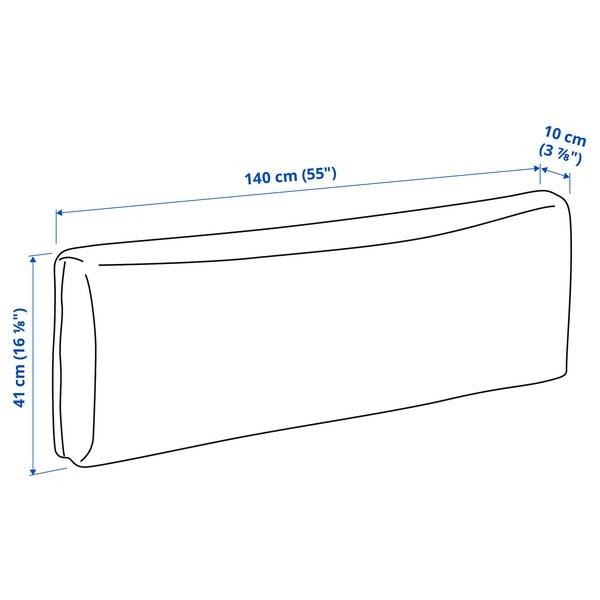 IKEA Klagshamn back cushion skiftebo blue