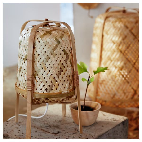 IKEA KNIXHULT Table lamp, bamboo/handmade | IKEA Table Lamps | Eachdaykart
