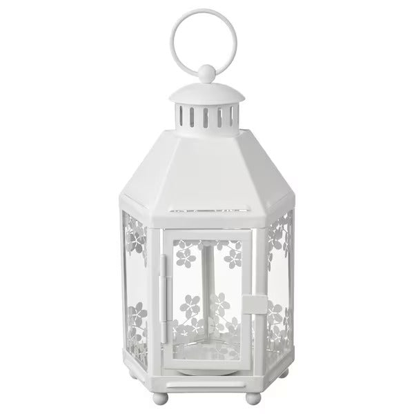 IKEA KRINGSYNT Lantern for tealight, in/outdoor, white | IKEA Lanterns