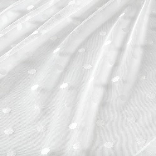 IKEA Kronmal Sheer curtains 1 pair dot pattern white