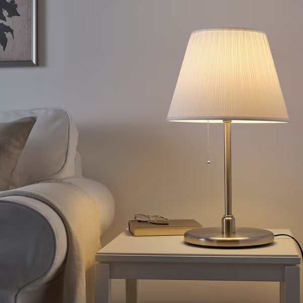 IKEA KRYSSMAST Table lamp, nickel-plated | IKEA Table Lamps | Eachdaykart