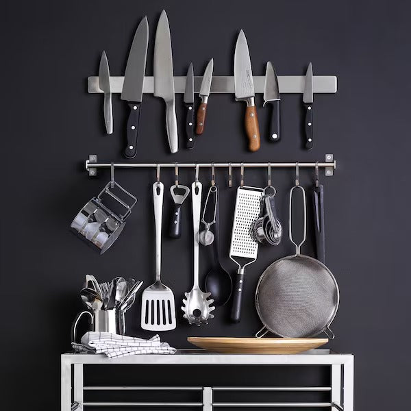 IKEA Kungsfors magnetic knife rack stainless steel