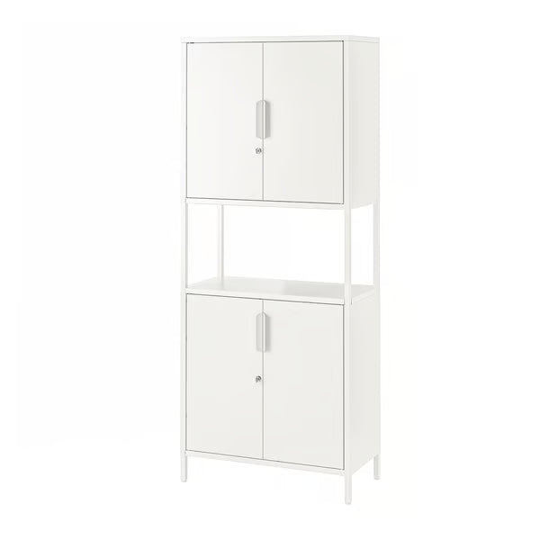 IKEA TROTTEN Cabinet with doors, anthracite, 70x35x173 cm (27 1/2x13 3/4x68 1/8 ")