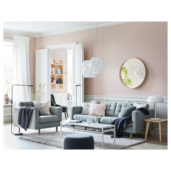 IKEA Landskrona 3 seat sofa gunnared light green wood