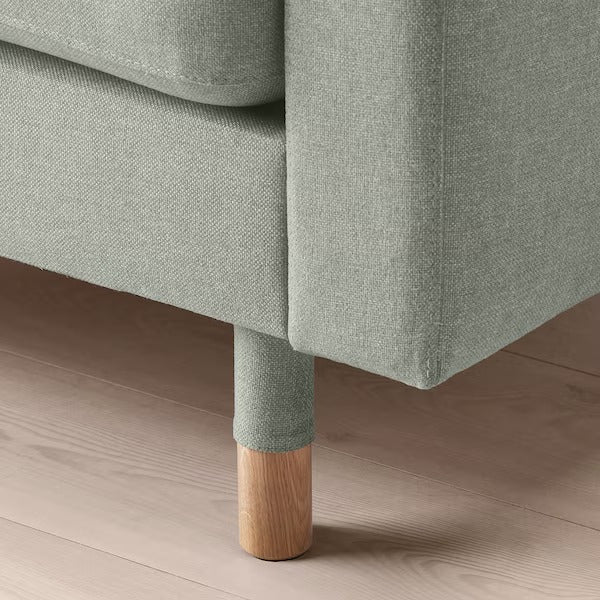 IKEA Landskrona 3 seat sofa gunnared light green wood