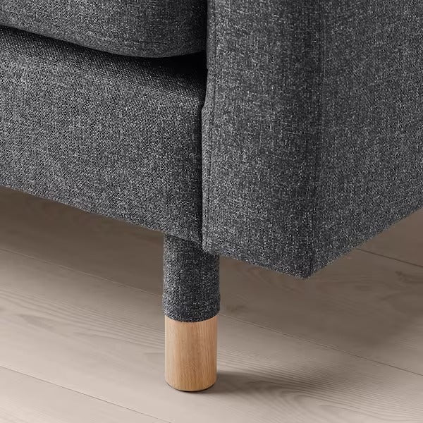 IKEA Landskrona 5 seat sofa with chaise longues gunnared dark grey wood