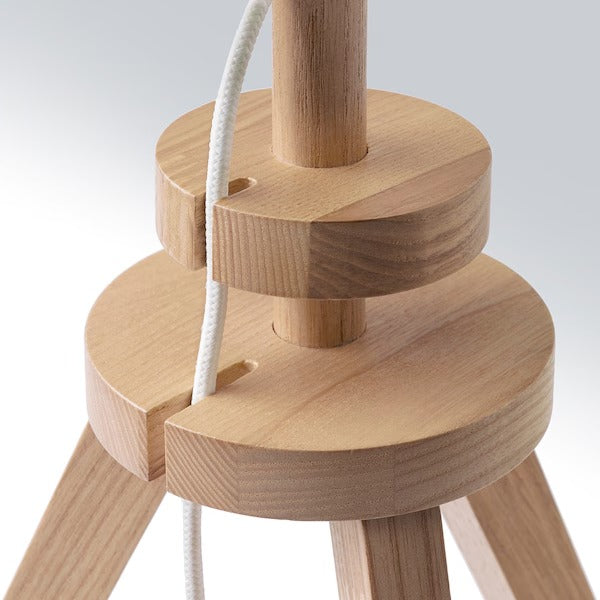 IKEA LAUTERS Tischleuchte, Esche/Weiß | IKEA Tischleuchten | Eachdaykart