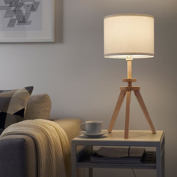 IKEA LAUTERS Table lamp, ash/white | IKEA Table Lamps | Eachdaykart